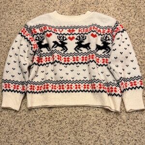H&M Reindeer Pattern Sweater